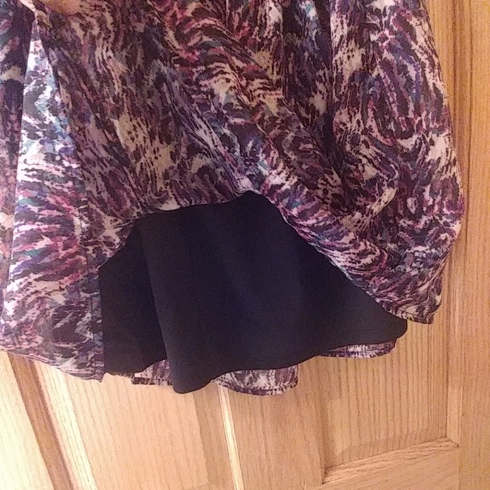 Purple print skirt - Picture 3 of 3